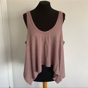 NWOT We The Free People Sing La La Swing Tank Women’s XS Mauve Rose Pink Knit